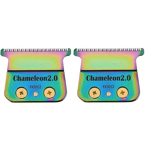 Miniatura 8 de 2 cuchillas de repuesto DLC compatibles con BaBylissPRO Barberology cuchillas de repuesto para recortadoras de cabello Babyliss (FX787) y