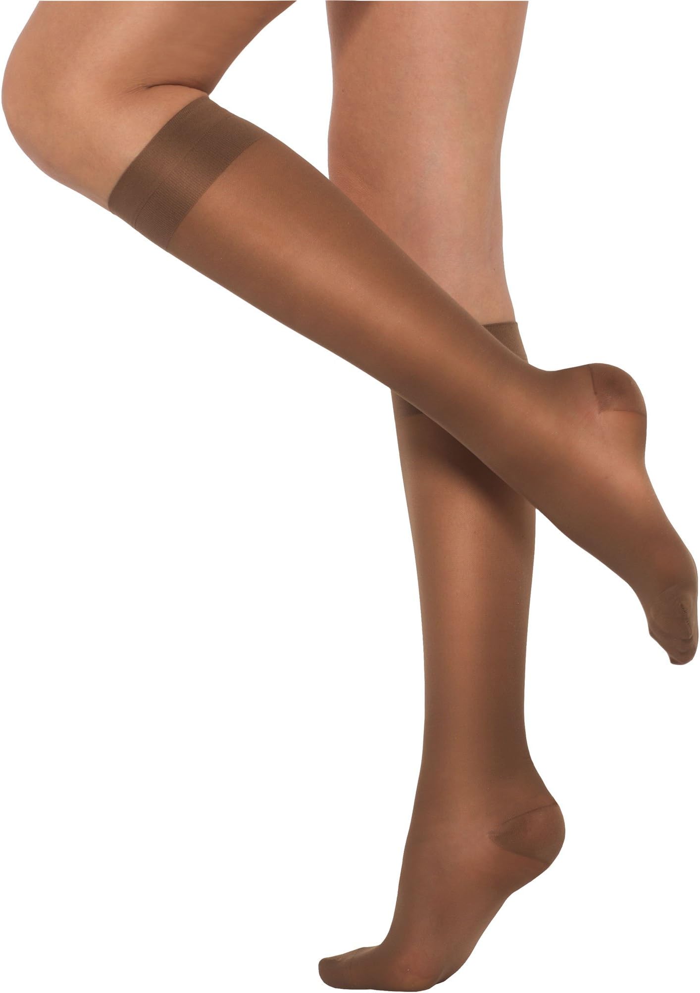 HealthweirSheer Compression Knee High Stockings for Women 15-20 (EU 18-22) mmHg