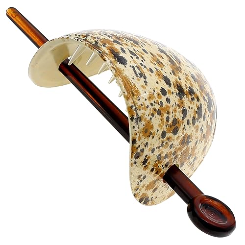 Miniatura 8 de Camila Paris CP2644 - Pasador de pelo francés con palo, soportes para cola de caballo para el cabello, ámbar, horquillas deslizantes para moños,