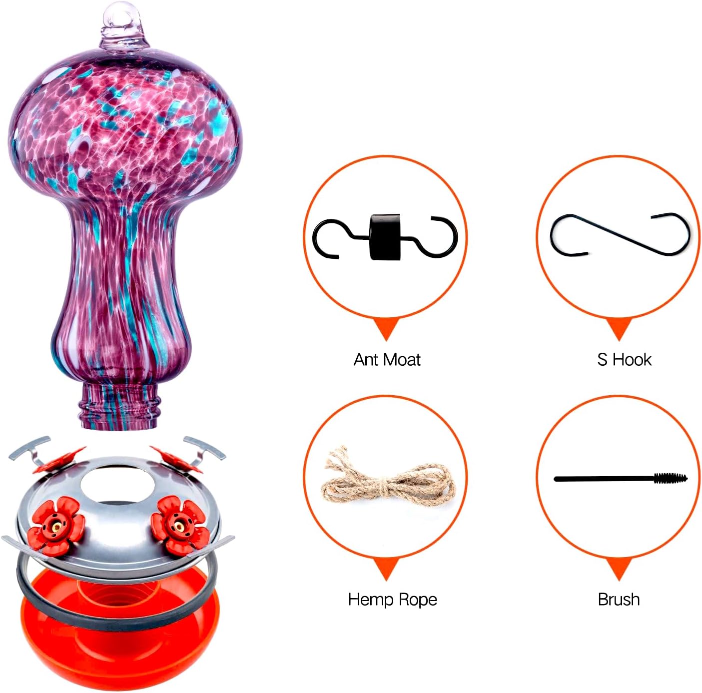Muse Garden Gifts for Women Mom, Hummingbird Feeder, 28OZ, Outdoor image 4