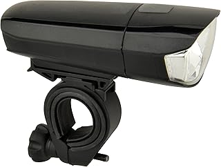 FISCHER Frontlicht Fahrrad LED | 15/40 Lux Helligkeit | batteriebetrieben | extrem spritzwassergeschützt