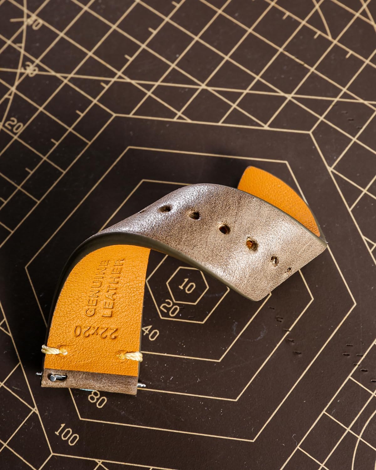 REZERO Quick Release Watch Band, Top Grain Leather Watch Straps, Italian Calfskin Watchbands Replacement 18mm 19mm 20mm 21mm 22mm 23mm 24mm for Men, Women - Image 4