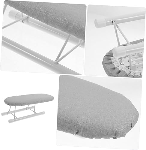Miniatura 3 de MERRYHAPY Tabla de planchar plegable con soporte de hierro, tabla de planchar portátil con cubierta resistente al calor, pequeña tabla de planchar
