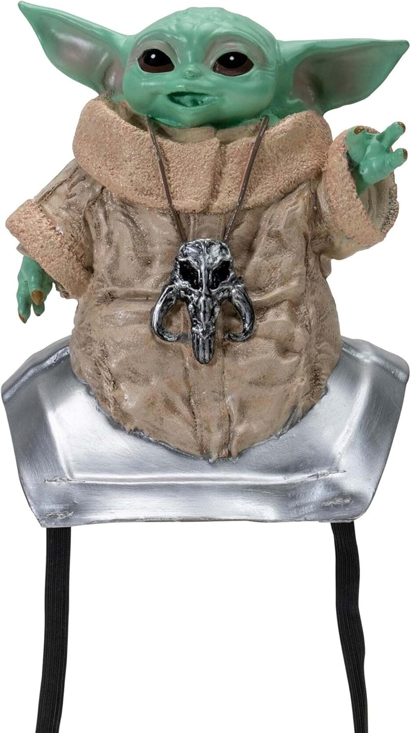 STAR WARS Grogu Shoulder Sitter, Halloween Costume Accessory for Kids and Adults - Officially Licensed