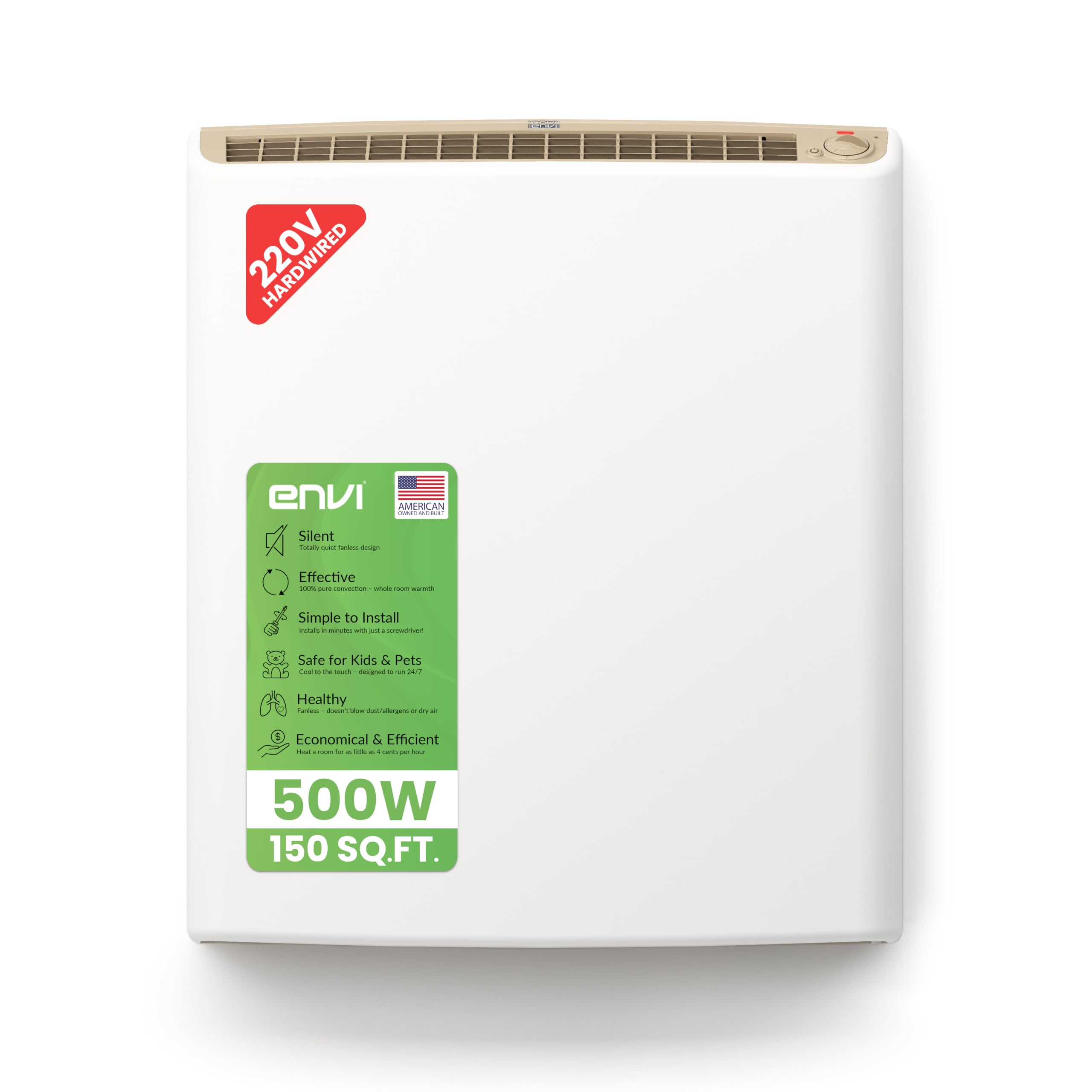 Envi 220V Hardwired Wall Heater
