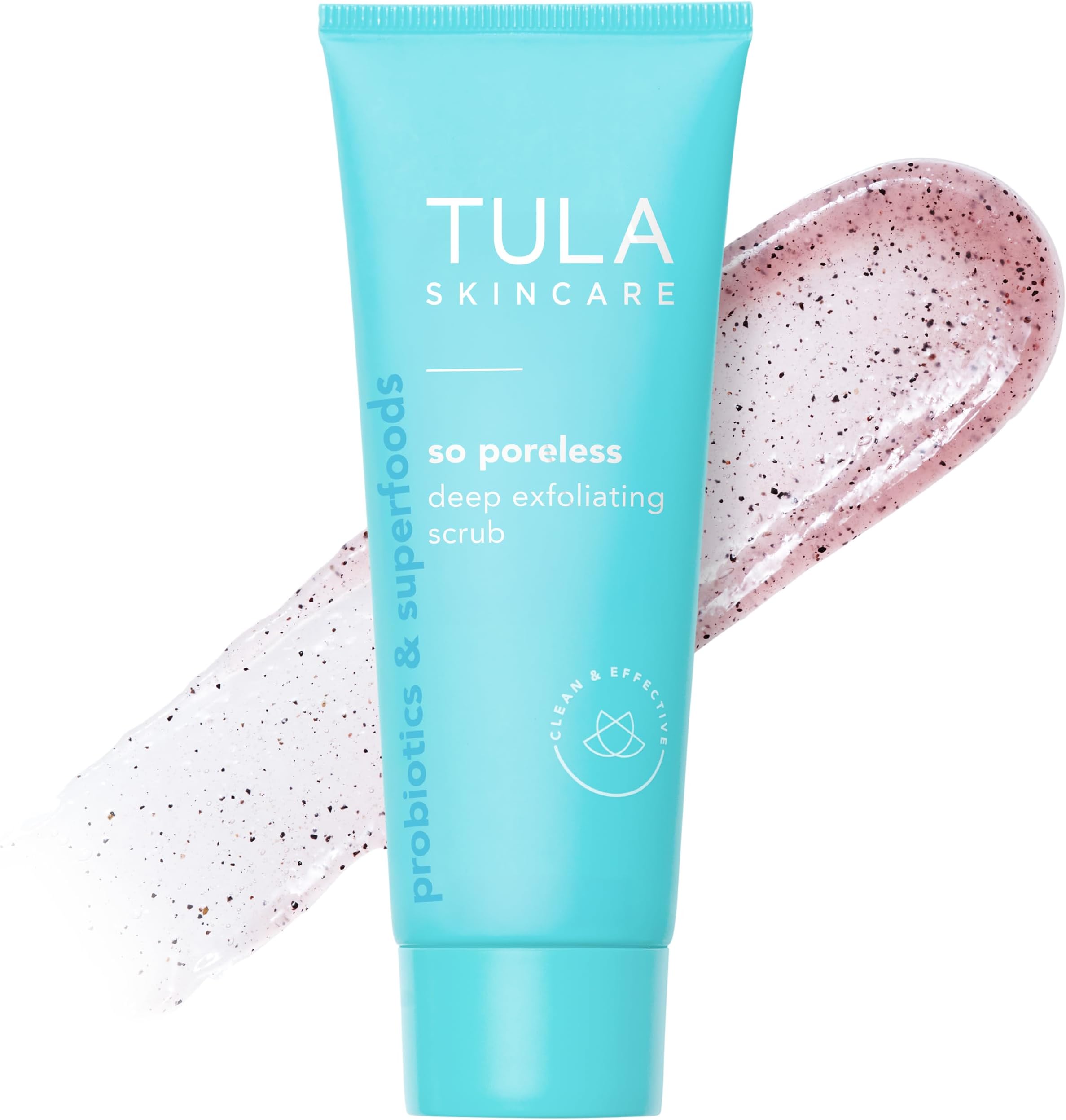 Probiotic Skin Care So Poreless Exfoliating Blackhead Scrub Powerful and Gentle Exfoliation, Refreshing and Smoothing, Contains Probiotics, Volcanic Sand, Pink Salt, and Witch Hazel 82 g