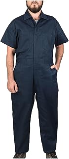Walls Work Men's Short Sleeve Poplin Non-Insulated Mechanic Coverall