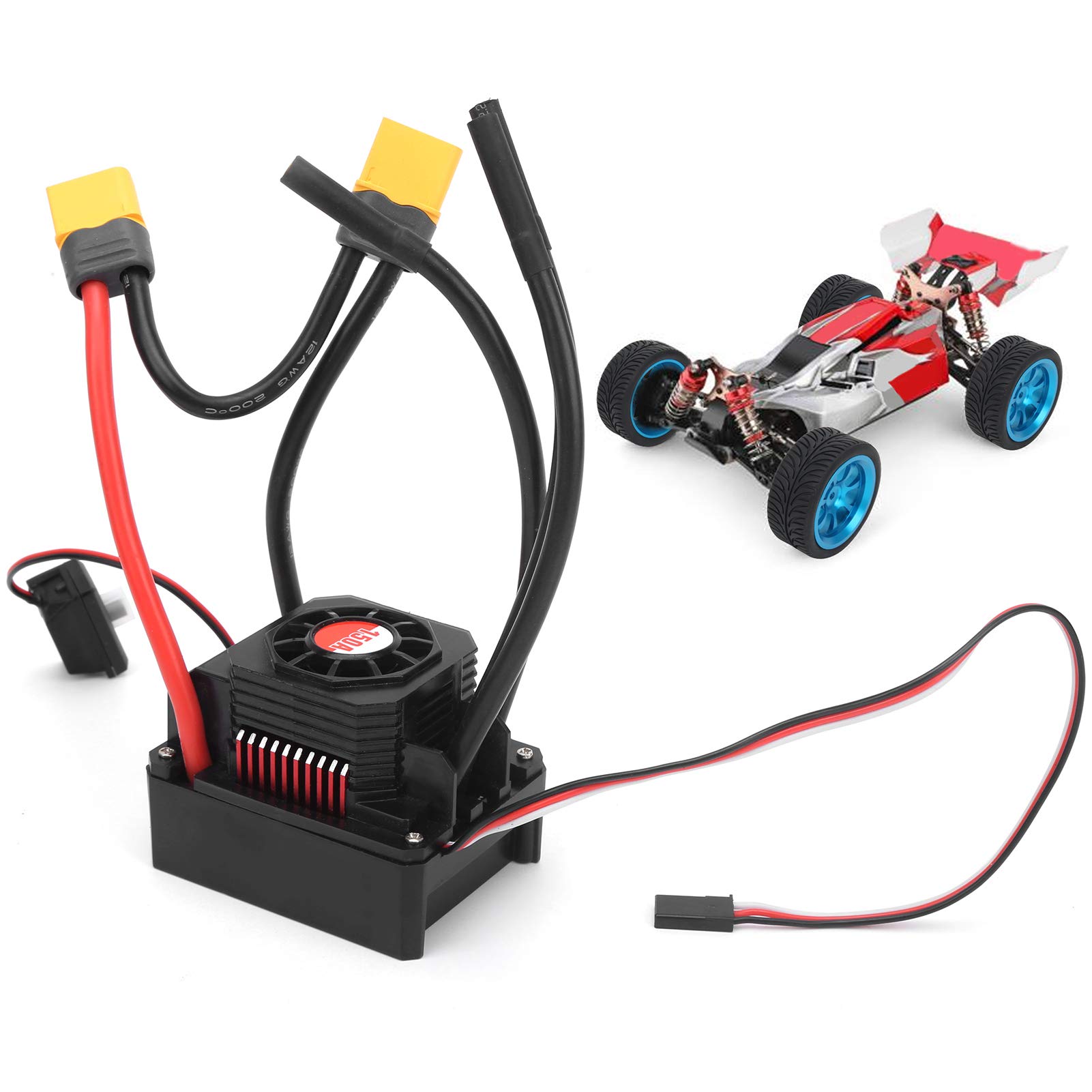 150A RC ESC, Wodoodporny Elektryczny Regulator Prędkości z wtyczką XT60 do Zdalnie Sterowanych Samochodów i Dronów 1/10 1/8
