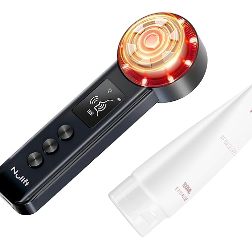 Radio-Frequency Skin Tightening Device | 6 in 1 Home-RF Face Beauty Device | Professional Facial Skin Tightening | Lifting | Wrinkle Reducing | Anti Aging | Depuff | Increase Absorption(with Gel)