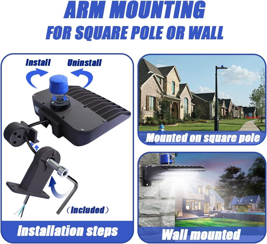 Buy Juyace 150W led Parking lot Light Outdoor Street Area Lighting with