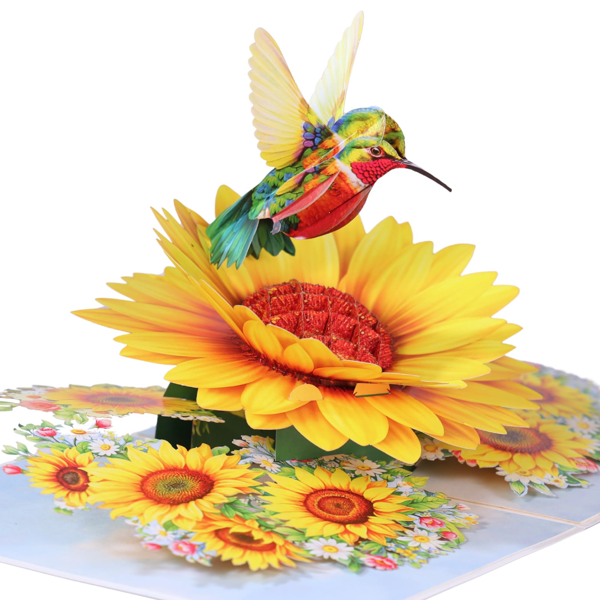 Muttertagskarten mit Kolibri-Sonnenblume, 3D-Pop-Up-Geburtstagskarte für Frauen, Mutter, Ehefrau, Tochter, sie, Schwester, Freundin, Oma, ideales Geschenk zum Valentinstag, Dankeschön, Genesung