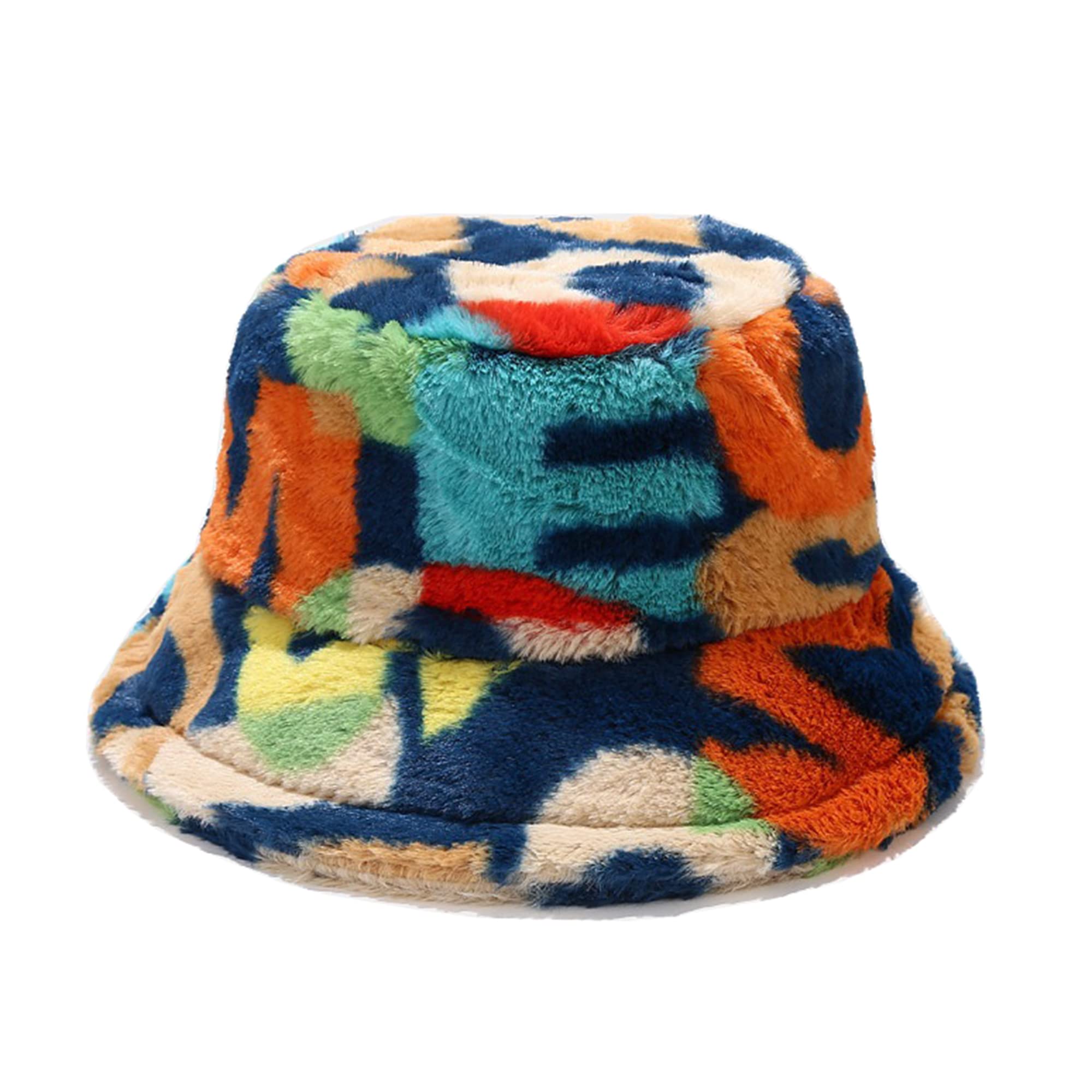 DirhollWomen's Winter Faux Fur Fuzzy Warm Bucket Hat