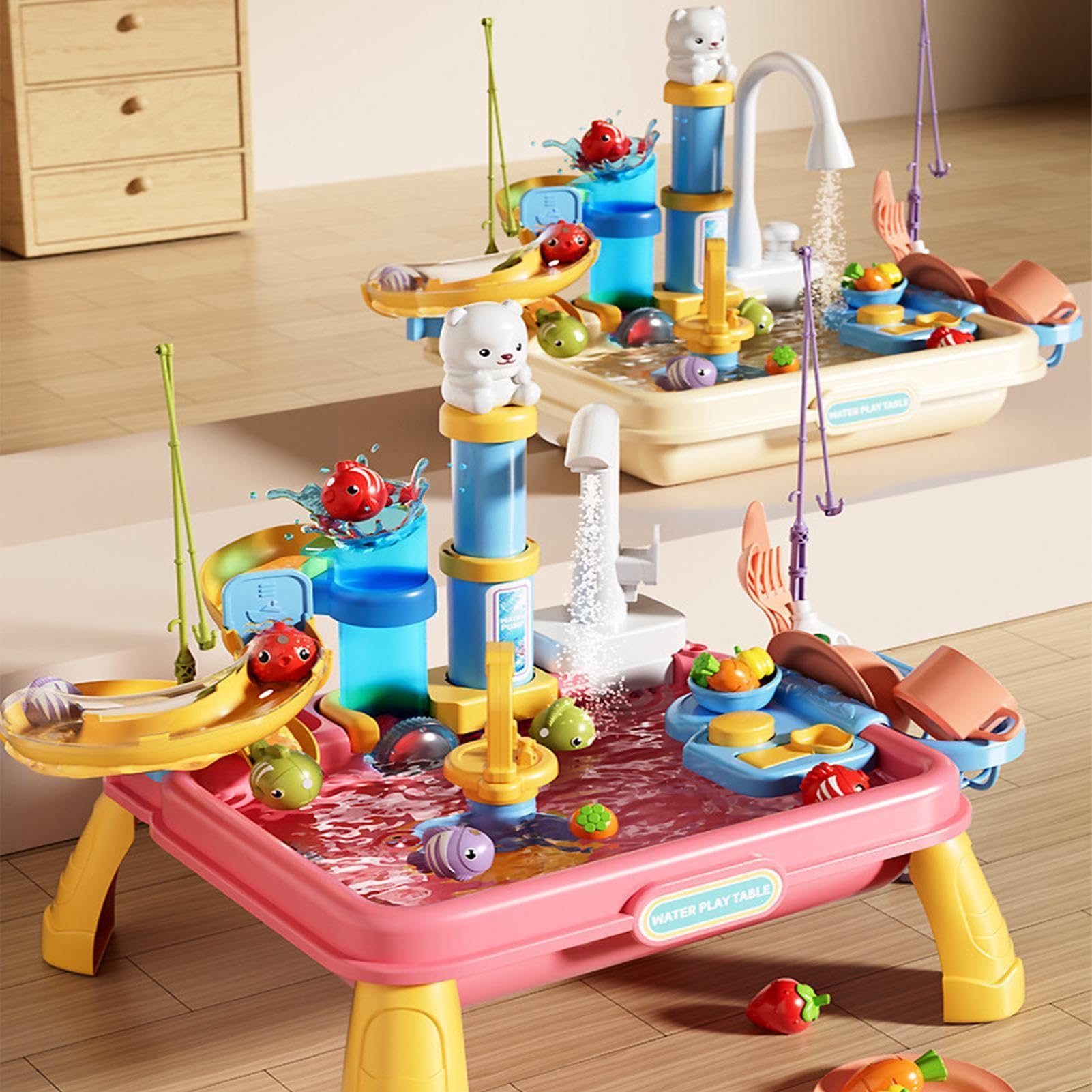 Table d'eau pour - Station de jeu en plein air, jouet d'activité sensorielle | Centre d'activité interactif pour le développement sensoriel dans l'eau. Système de jeu interactif à plusieurs