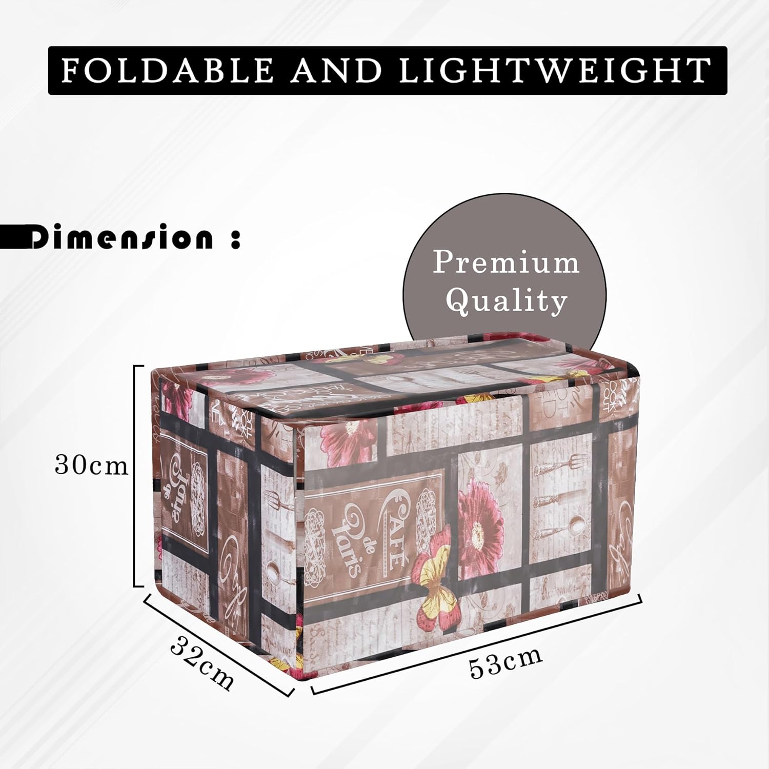 Kuber Industries Grinder Cover | Mixer Grinder Cover | Open Bottom Grinder Cover | Foldable Grinder Cover for Table Top | Waterproof Kitchen Grinder Cover | Kitchen Split | Brown 3 71WHca SvKL. SL1500