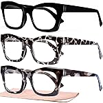 CCVOO 0.5 Oprah Style Reading Glasses for Women, Stylish Eyeglasses, Blue Light Readers for Women, Cheaters