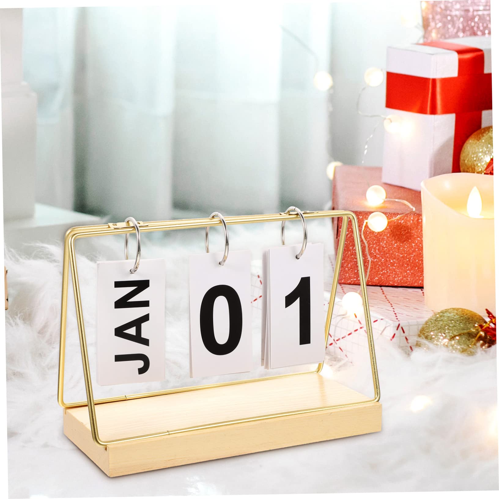 Lurrose 3stücke Holz Block Kalender Für Schreibtisch Dekorative Tischkalender Für Büro Und Zuhause Vielseitiger Countdown Kalender Für Besondere Anlässe Zeitlose Holzdekoration Im