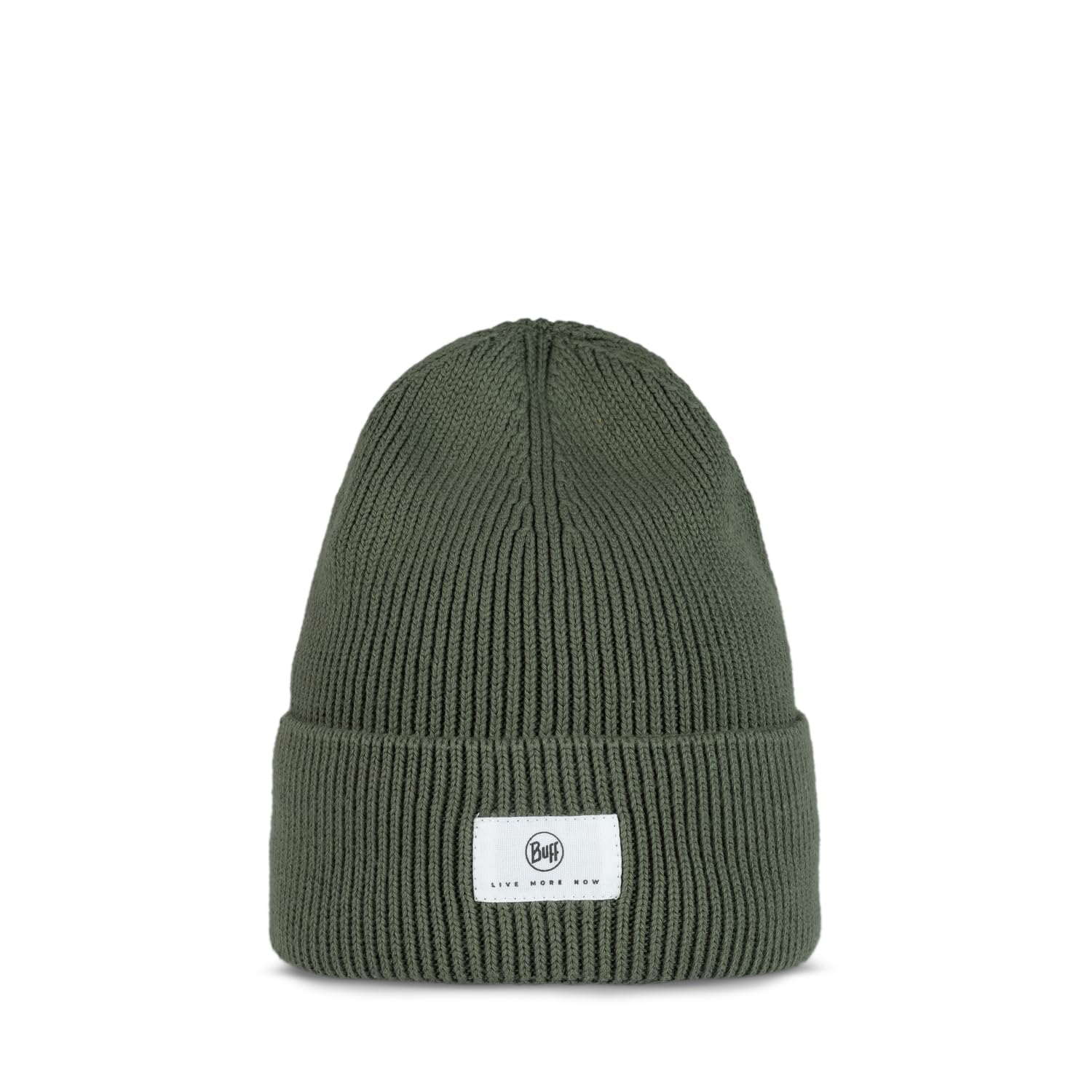 Buff Knitted Beanies Green Adult Unisex One Size