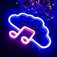 Vista 148 de Cloud Neon Signs, LED Light for Wall Decor, Battery or USB Powered for Bedroom Aesthetic Teen Girl Kid Room Christmas Wedding Party (White)