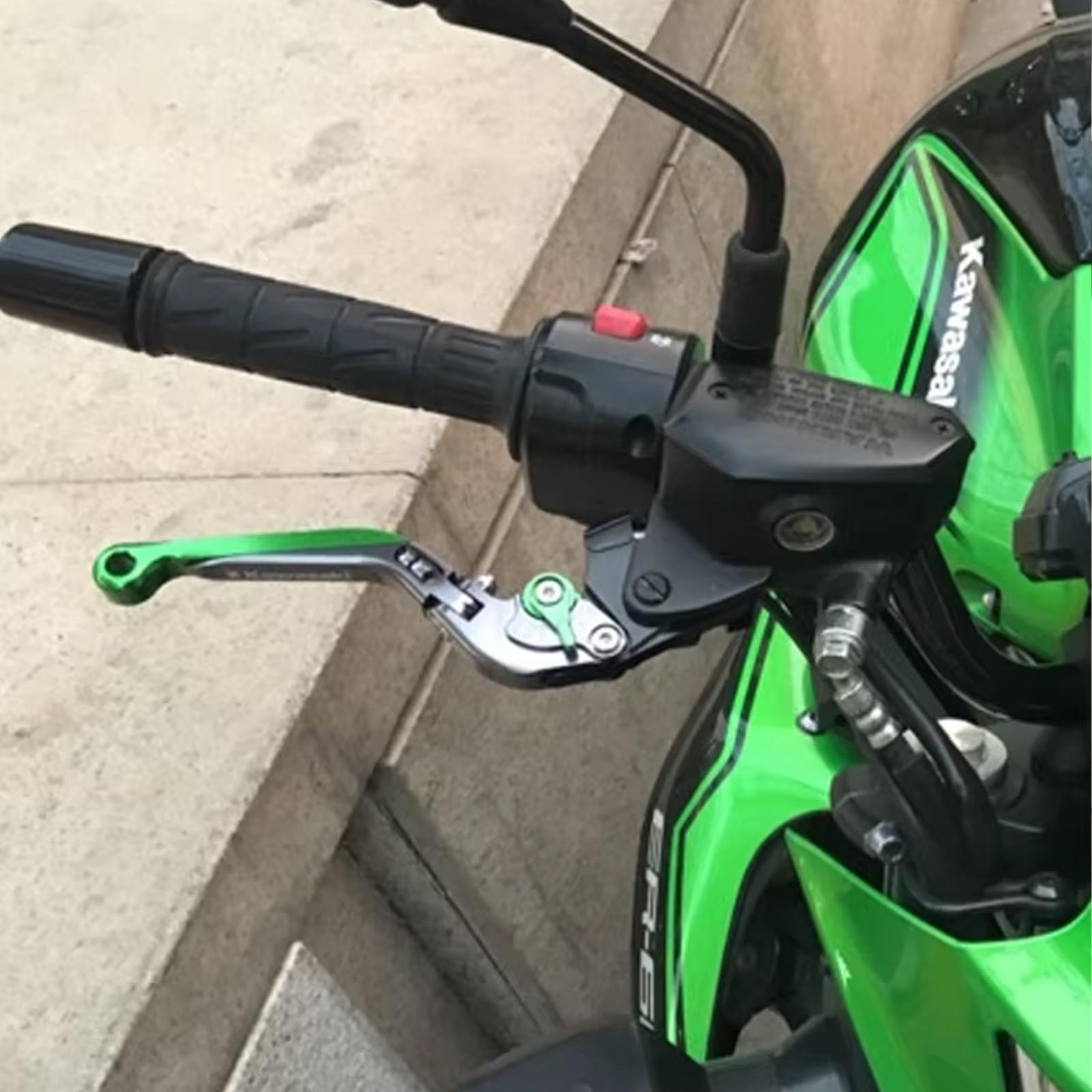 Für Z900 Z 900 2017 2018 2019 2020 2021 2022 2023 2024 CNC Einstellbar Faltbare Ausziehbare Bremskupplungshebel Motorrad (Grün)