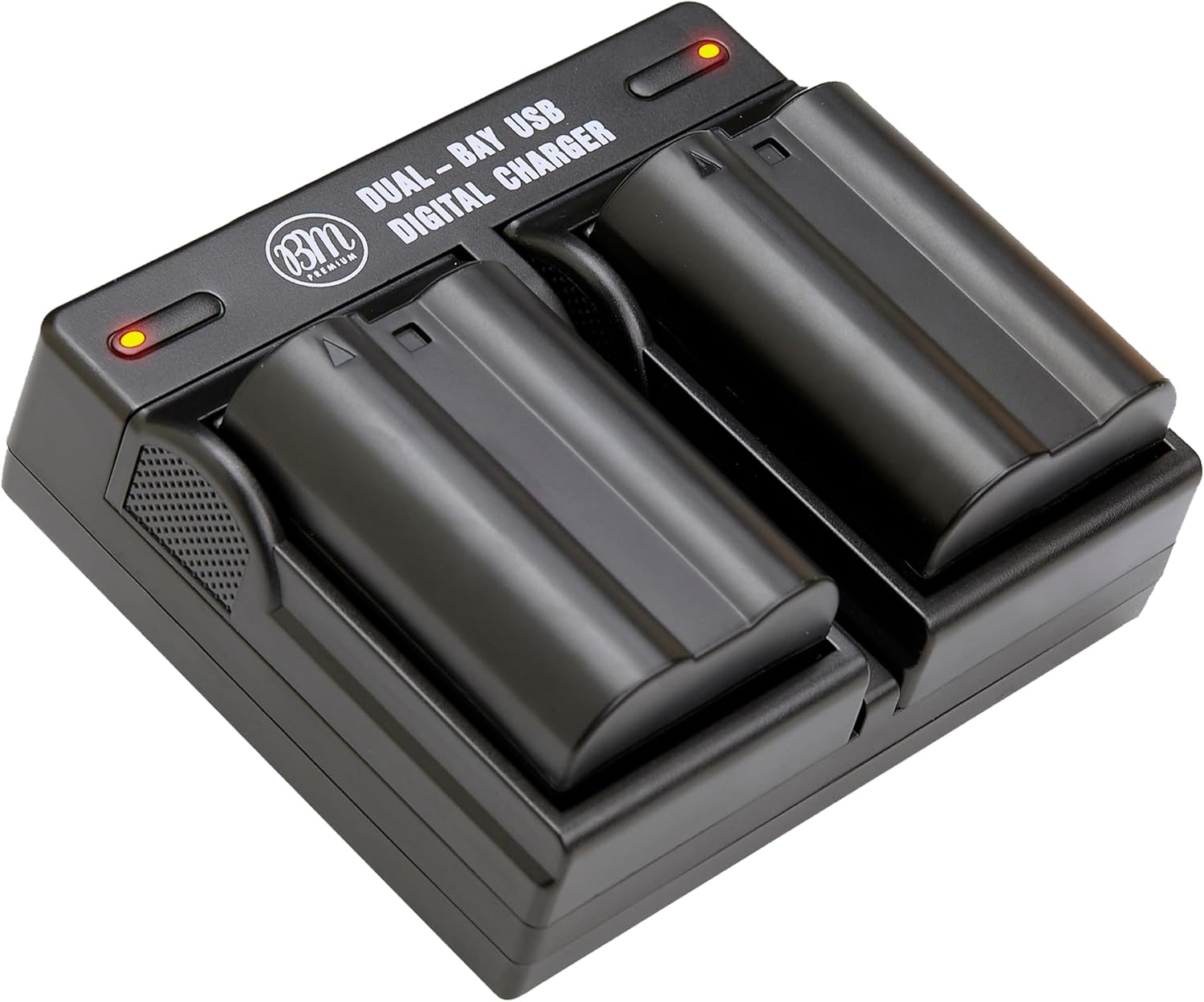 BM Premium Pack of 2 EN-EL15 Batteries and USB Dual Battery Charger Kit for Nikon D7500, 1 V1, D500, D600, D610, D750, D800, D810, D810A, D850, D7000, D7100, D7200 Digital SLR Cameras