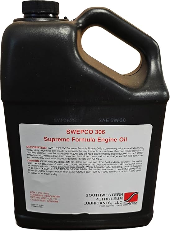306 Supreme Formula Engine Oil 5w30 Gal.