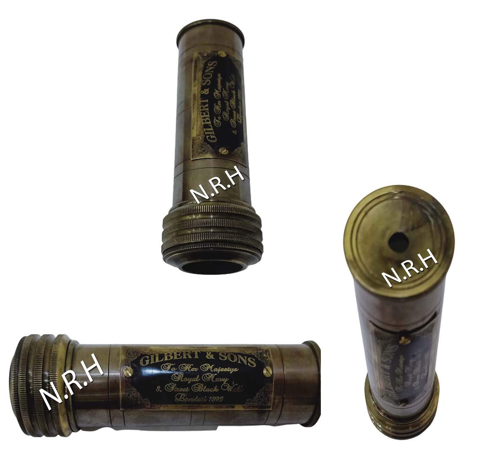 Coleccionable de latón Antiguo caleidoscopio marítimo Artículo