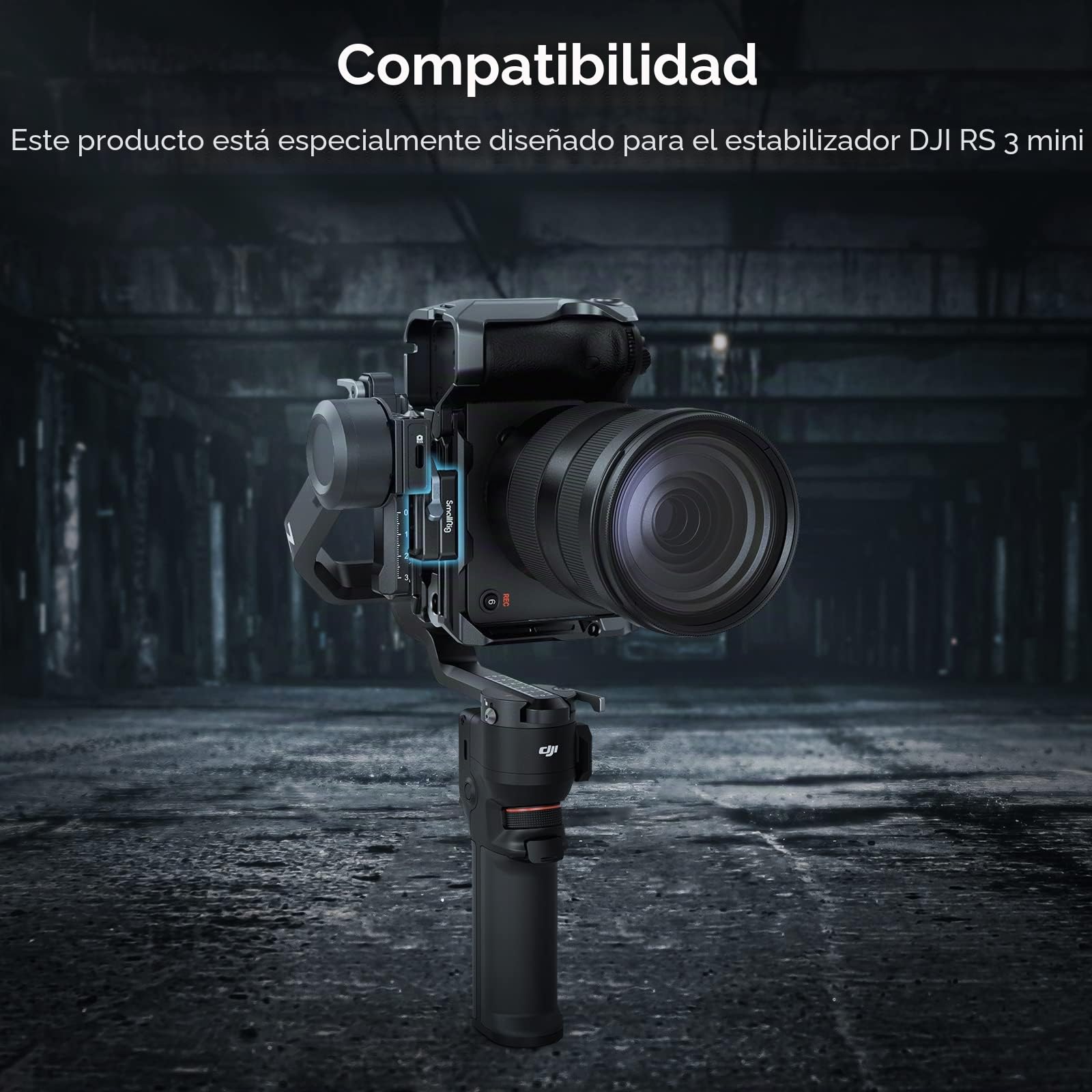 SMALLRIG Abrazadera de Liberación Rápida para dji RS 3 Mini, RS 3 Mini Mount Clamp para Arca-Swiss - 4195