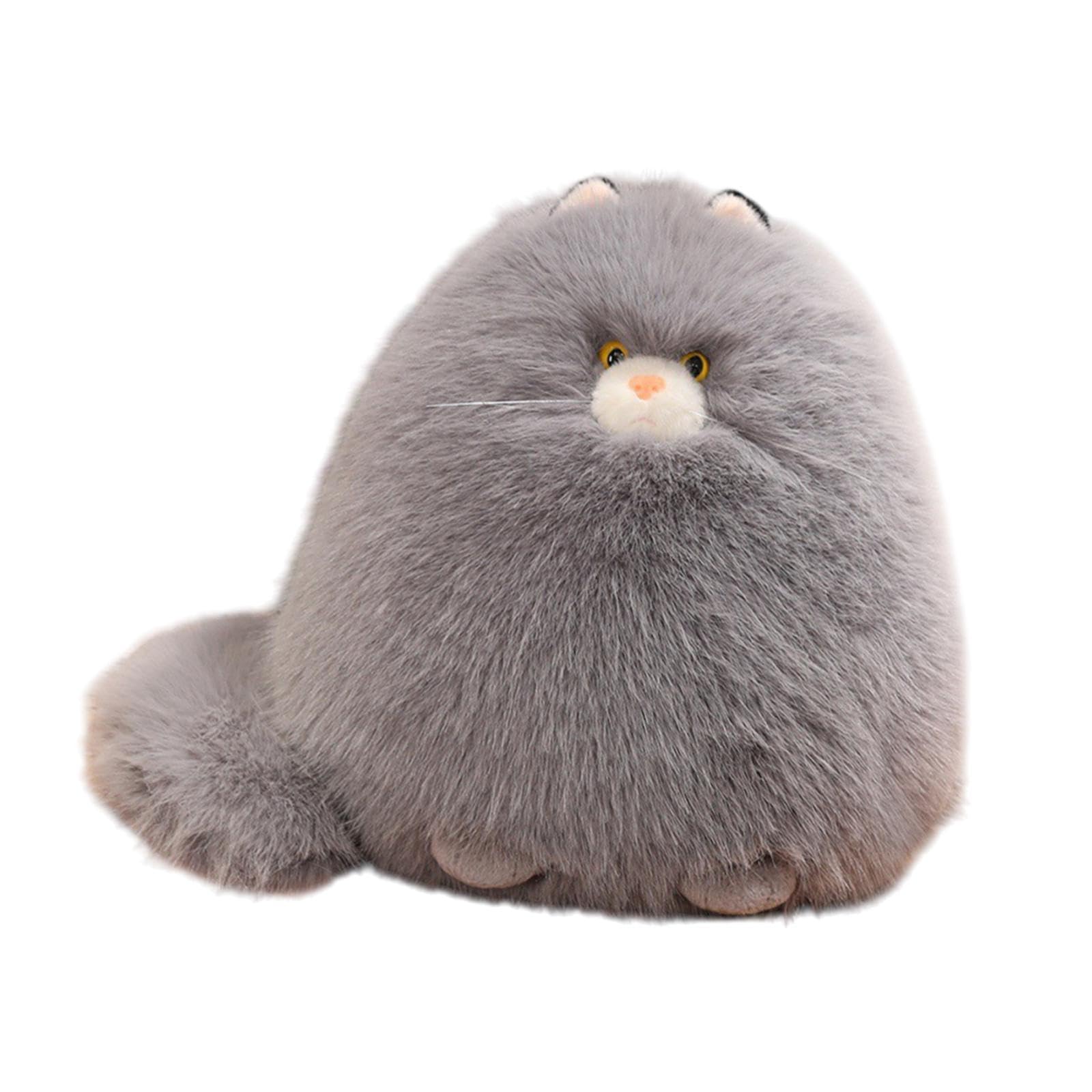Colcolo Katze Plüschtier Kuscheltier, 12" Cartoon Sammlerstück, weiche Autodekoration für Erwachsene Familie Kinder Jungen Mädchen, Grau