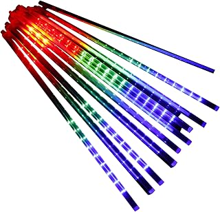 Outdoor Led Meteor Lights, 30 Cm Solar Powered Strands, PVC Colorful Display, with Fcc and Ce Certification, for Patio, Street, Bar Decorations