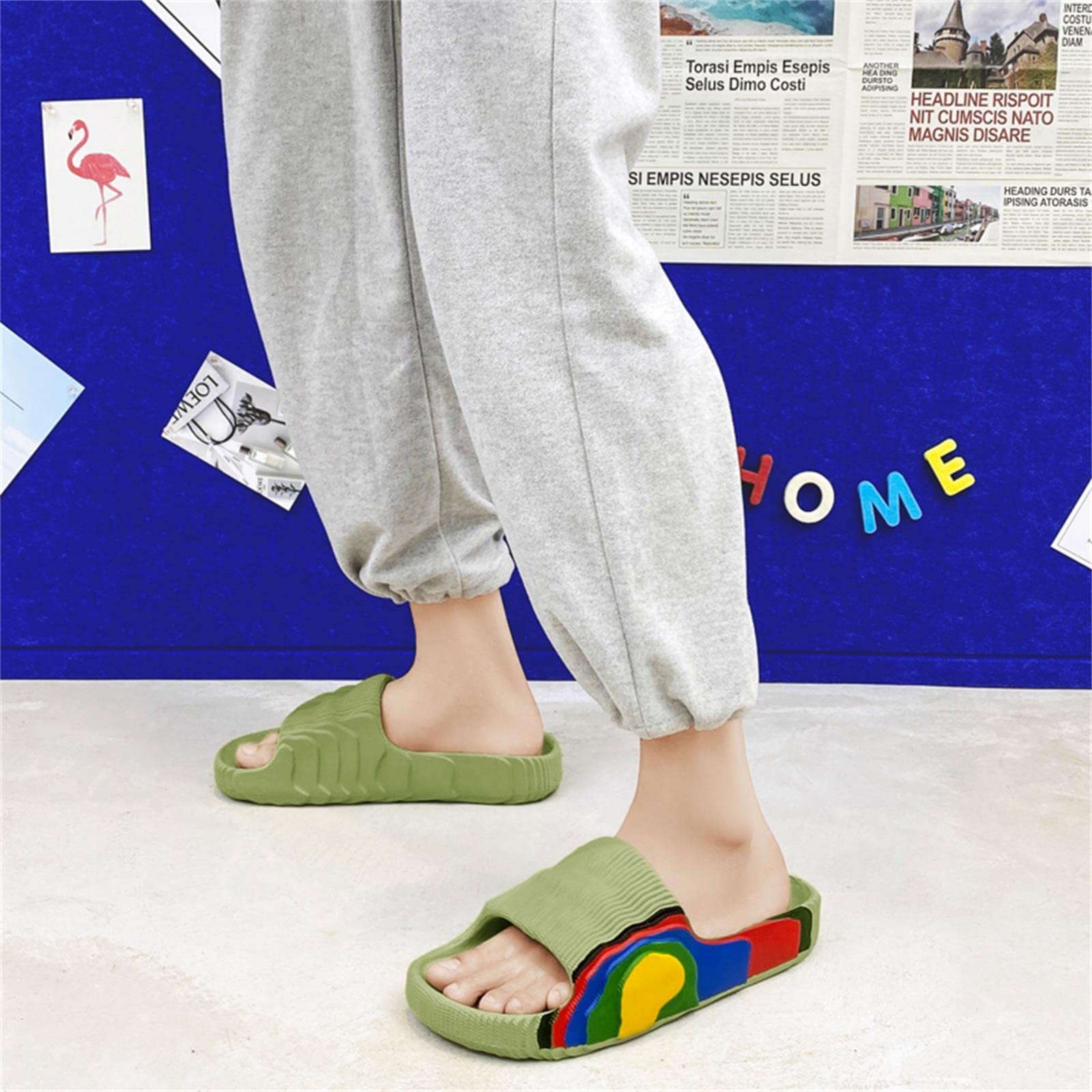 Zapatilla Mujer baño Summer Men Mujeres Zapatos De Playa Al Aire Libre Baño Interior De Baño Sin Deslizamiento
