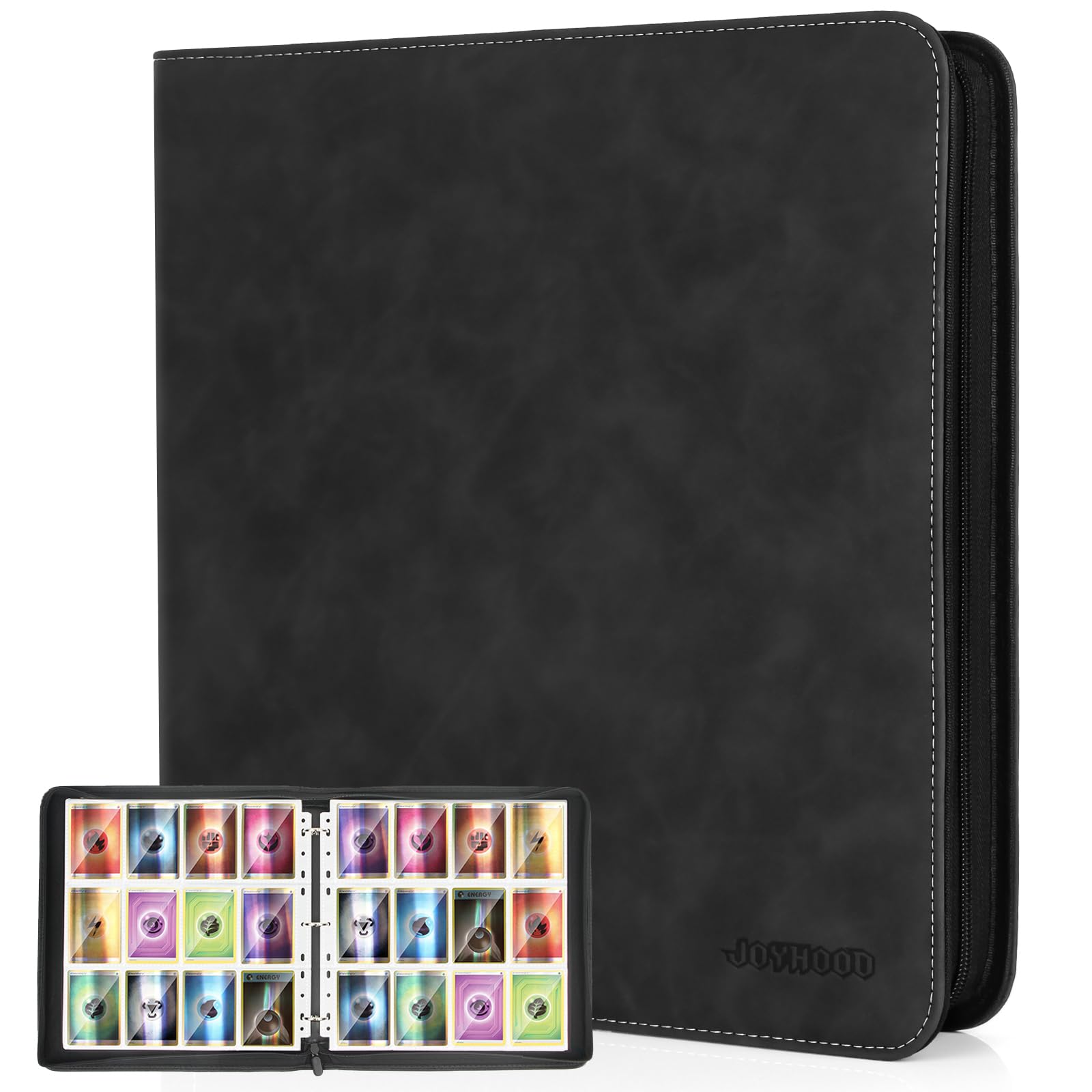 JoyHood Trading Card Binder, Card Collection Album Folder for PTCG/MTG/YGO/OCG Cards, Holding 960 Cards - Image 2
