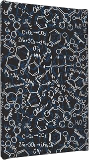 TFFEAY Molecule Acid Psychedelic Chemistry Canvas Frameless Decorative Paintings Artwork Painting Wall Art Posters for Living Room Bedroom Office 8x12in