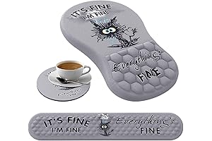 Ergonomic Mouse Pad with Wrist Rest Cat Computer Keyboard