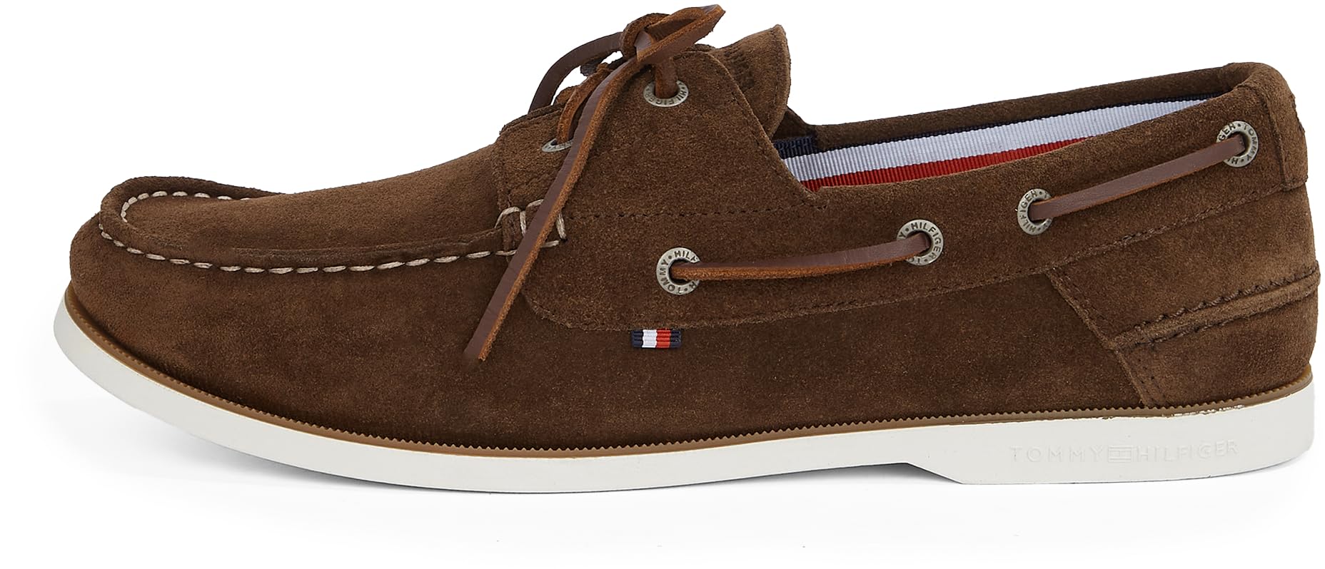 Tommy Hilfiger Mens TH Boat Shoe CORE Suede, Brown (Legacy Brown), 8