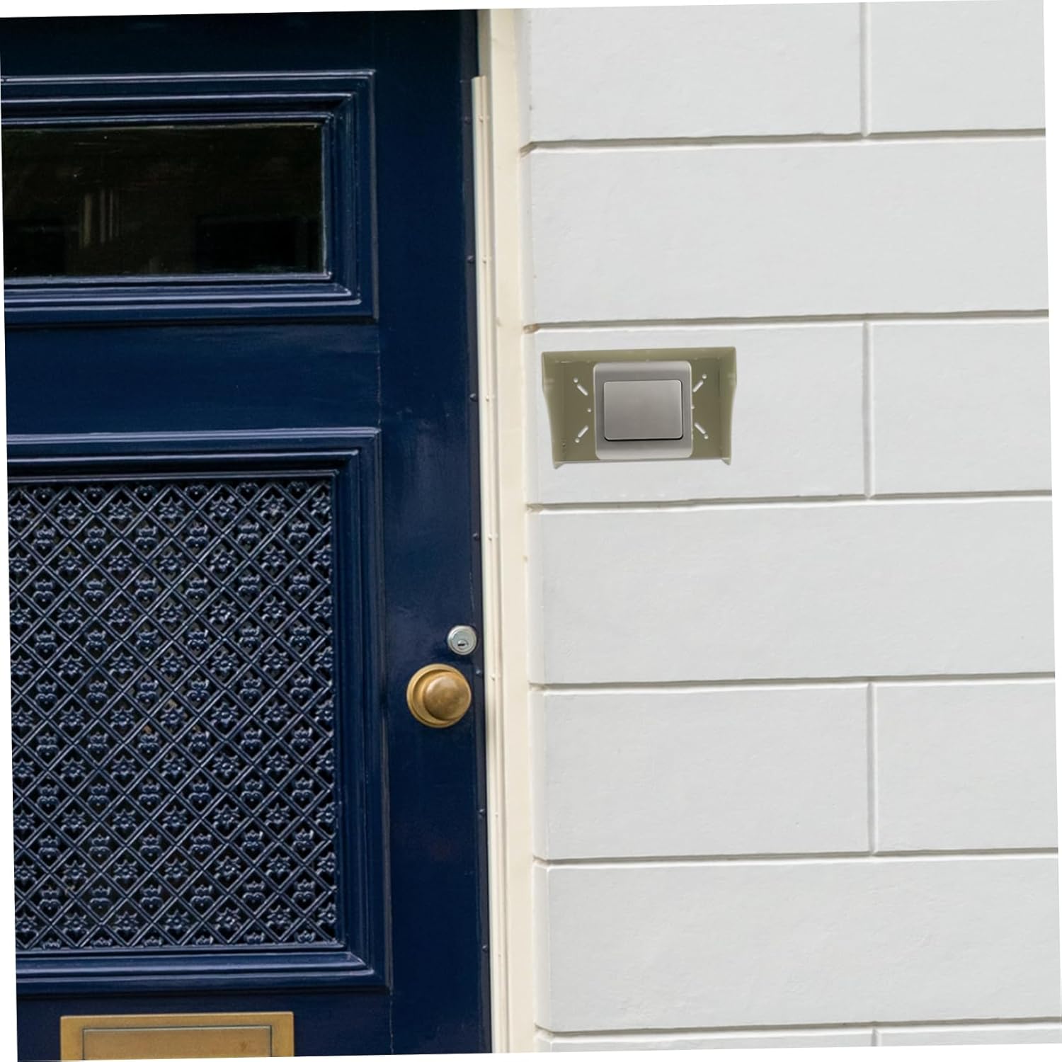 Doorbell Rain Cover Outdoor Protective Cover Socket Back Box for Outdoor Equipment