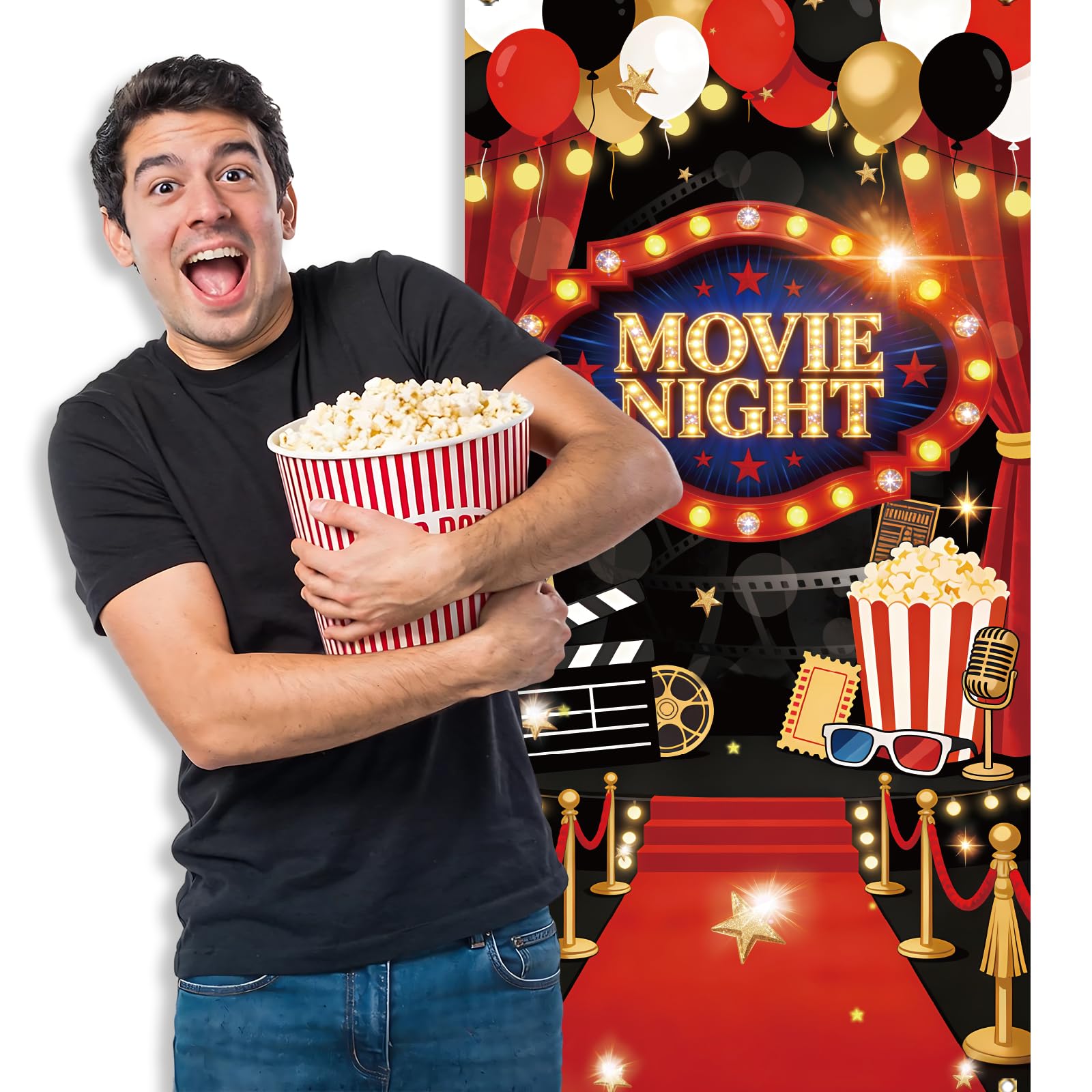 arricraft 1 Pc Movie Night Door Cover - Image 4