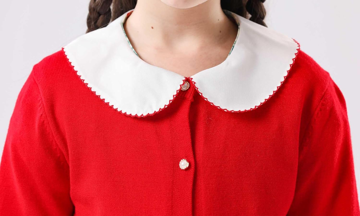 Vista 7 de SMILING PINKER cardigan de cuello redondo para niñas