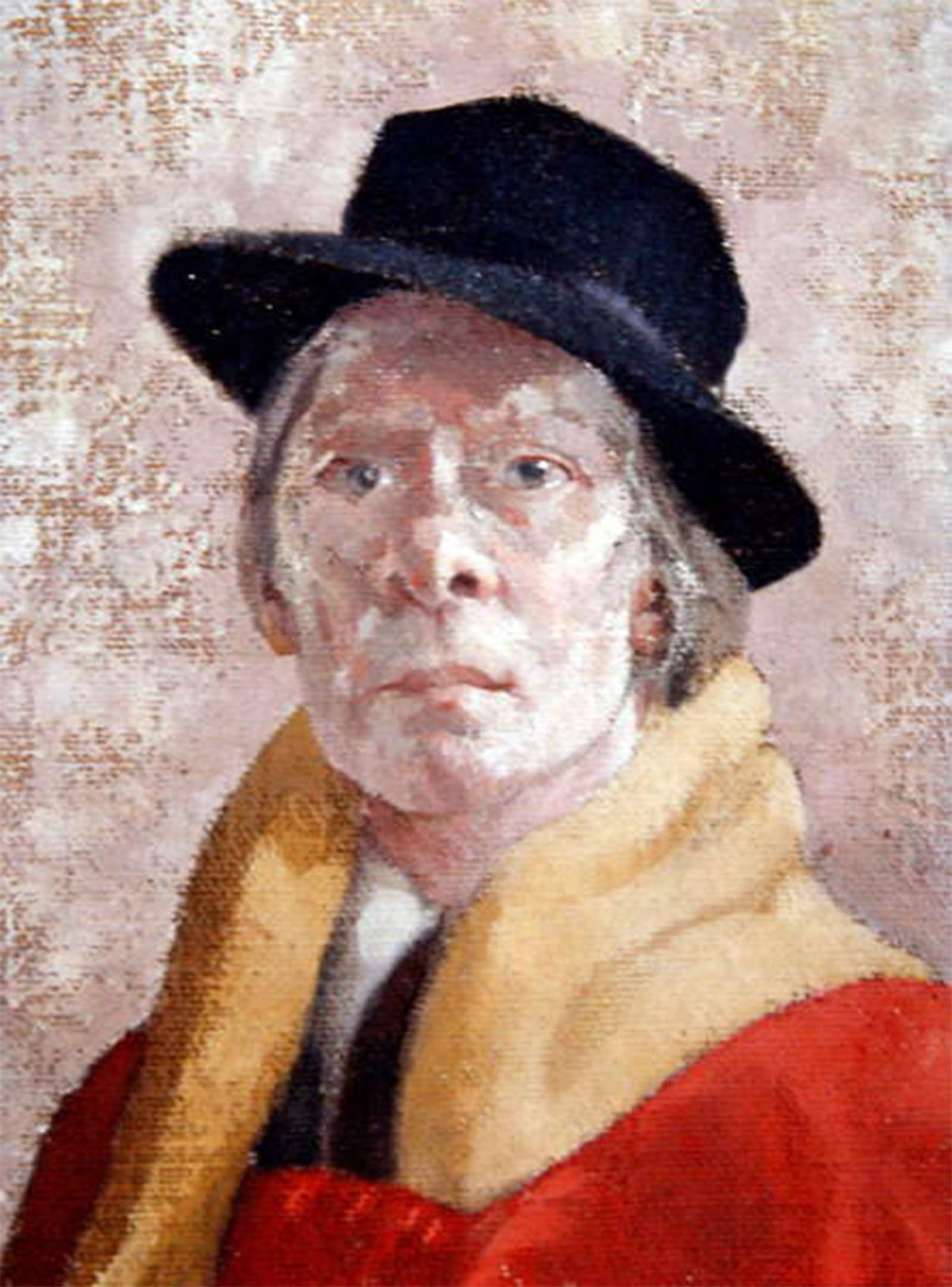 SERENDIPITP Abstract Painting Mural Print Picture Wall Decor Painting Man in Orange by Walter Richard Sickert Vintage Wall Artwork for Home Decor 60x90cm