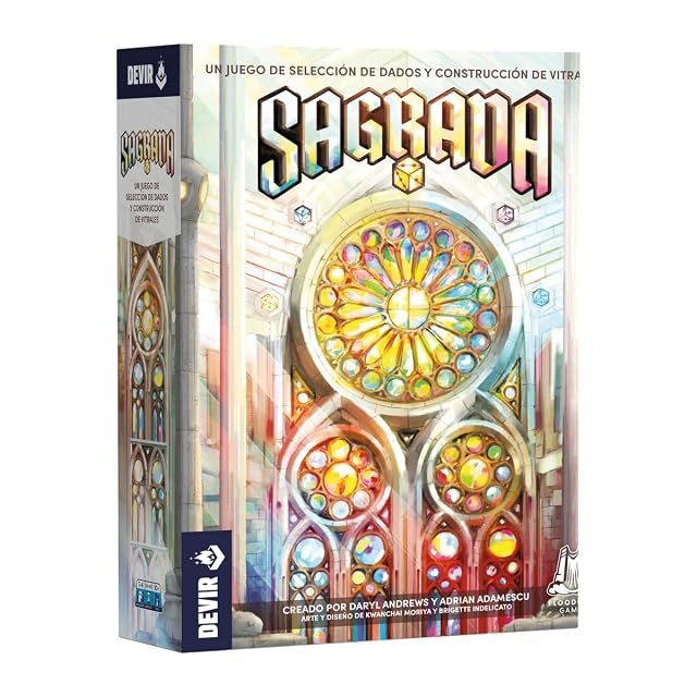 Devir - Sagrada, Juego de Mesa Creativo y Artístico, Juego de Mesa de 14 años (BGSAG)