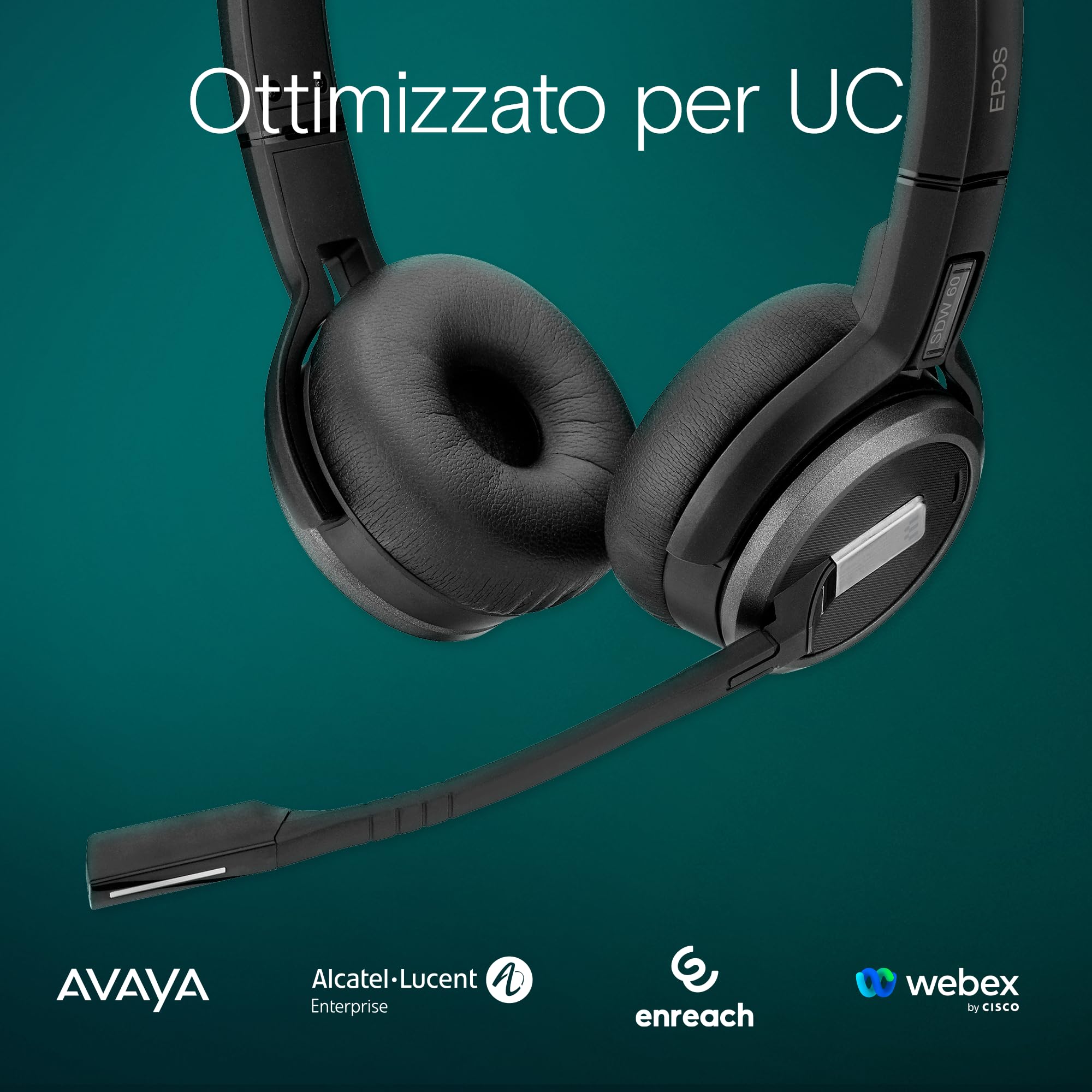 Sennheiser EPOS Impact SDW 60 HS - Auriculares de Diadema para SDW 5000