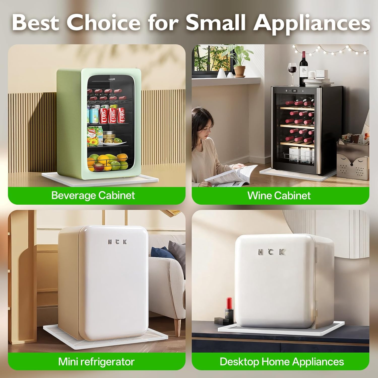 Mini Fridge Silicone Mat,23.6"x23.6"x0.5" Under Refrigerator Mat, Mini Fridge Drip Pan Prevent Water Leakage,Floor Damage,Protect Mat for Small Fridge,Refrigerator,Freezer-Translucent