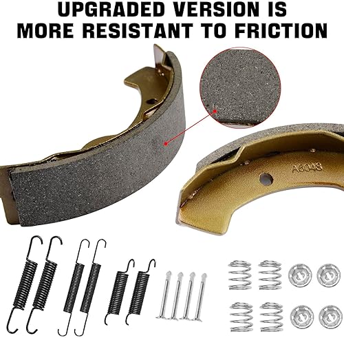 Miniatura 6 de EZGO Kit de mantenimiento de tambor de freno para 1997-2008 EZGO TXT eléctrico con carrito de golf, tambores de cubo de freno y zapatas de freno y