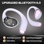 Monster Open Ear AC520 Headphones, Bluetooth 6.0 Wireless Earbuds with Premium Audio, Open Ear Headphones with 24H Playtime, Unique Handbag Design, ENC Clear Call, IPX6 Sweatproof,Purple