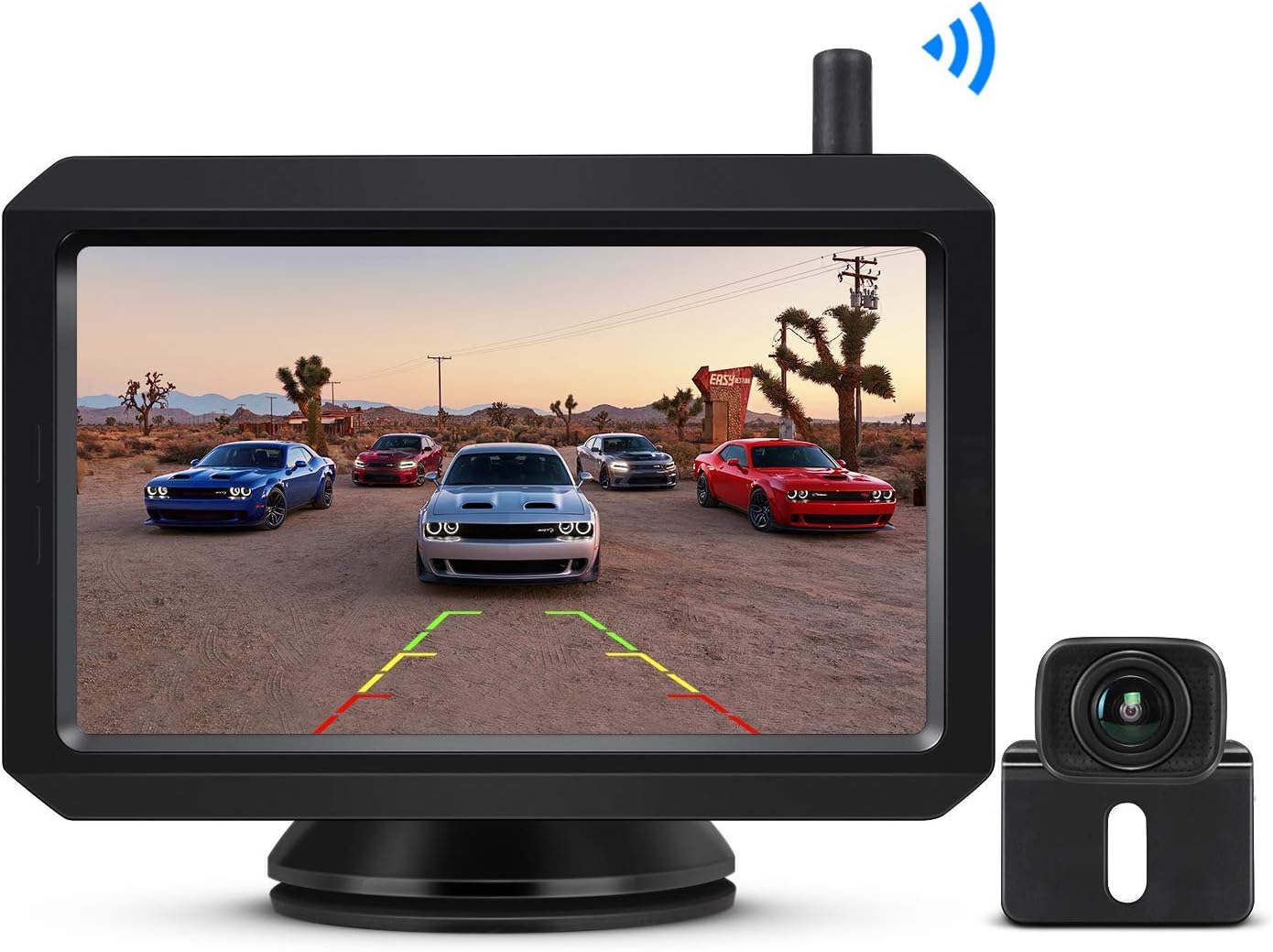 BOSCAM K7 Digital Wireless Reversing Camera Kit, 5" TFT-LCD Monitor With Stable Clear Image, Night Vision Rear View Camera, For Hatchback, SUV, Lorry, Van, MPV, Cargo Van