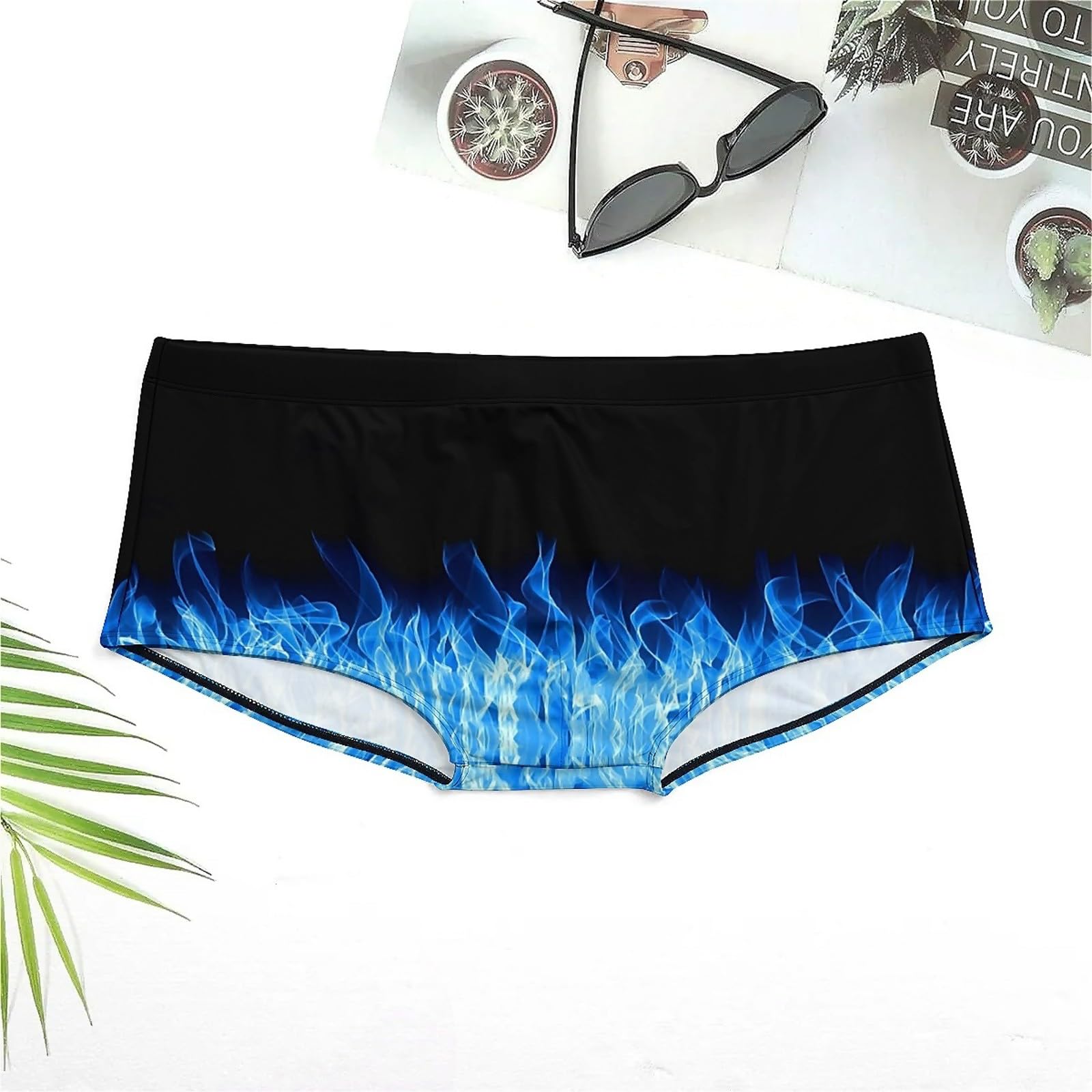 Bañador Hombre Digital natación Playa Plano Piscina Aguas Termales Verano Moda