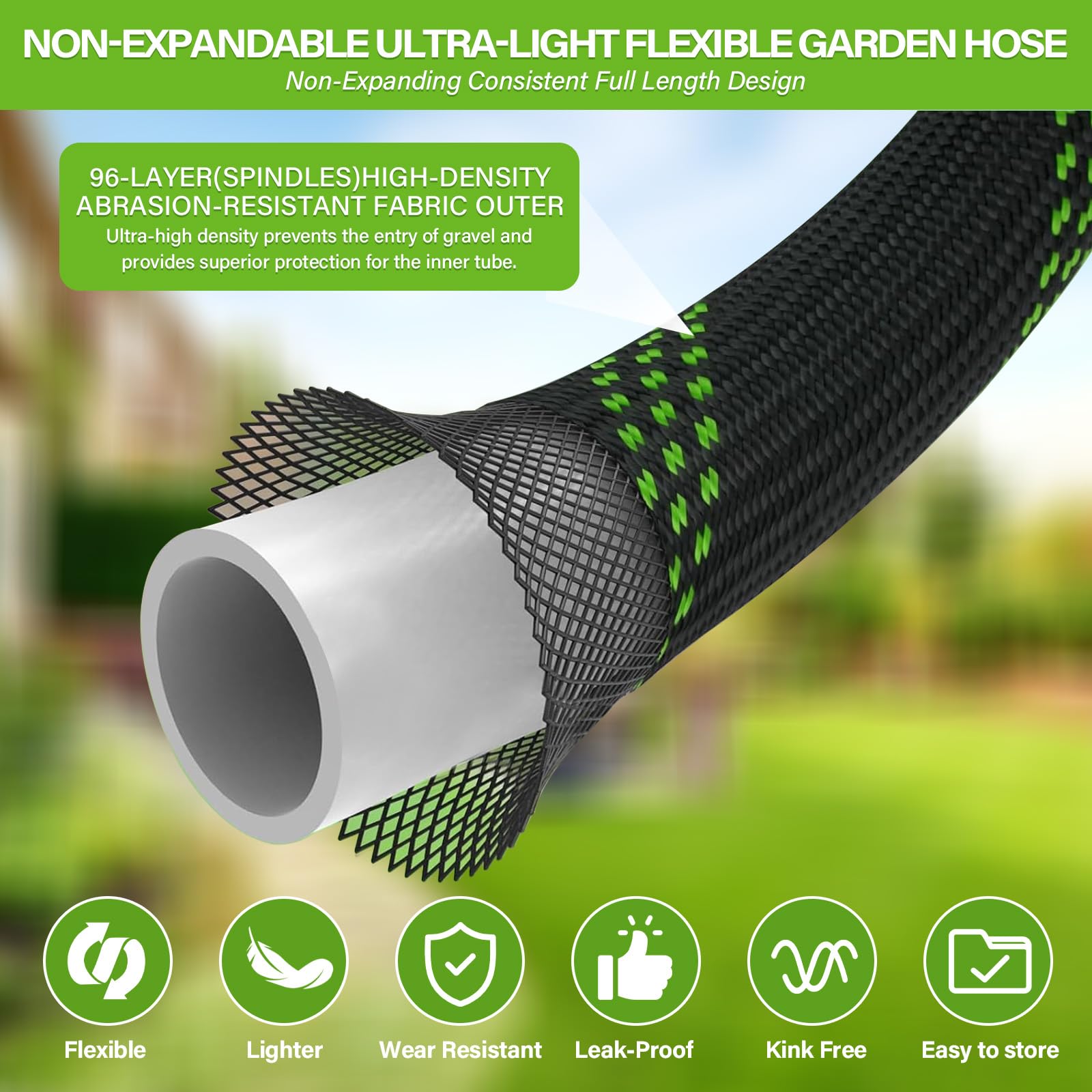 Tuyau d'Arrosage Extensible 15m Léger - 10 Modes de Pulvérisation, Raccords en Cuivre Antifuite | Pour Jardin, Lavage Voiture, Animaux Domestiques