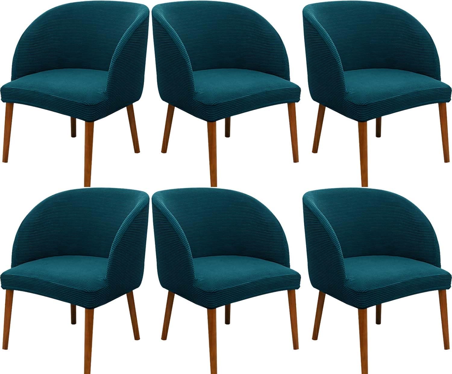 Housse de Chaise de Salle à Manger Scandinaves,1/2/4/6 Pieces Moderne Couverture de Chaise Extensible Facile à Installer et Lavable, Housse de Chaise pour Décor Salon Maison Cuisine ( Color : #8 , Siz