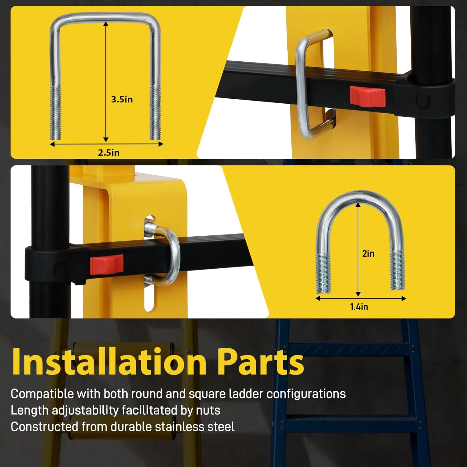 Roof Hatches Ladder Safety Post | Roof Hatch Safety Post with Strong Support & Sturdy Hand Assist | Essential Roof Hatches Ladder Accessory for Roofing Work