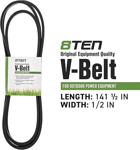 Miniatura 2 de 8TEN Correa de transmisión para Toro 119-8820 120-3892 TimeCutter SS 5000 5060 ZS SW 50 pulgadas cubierta