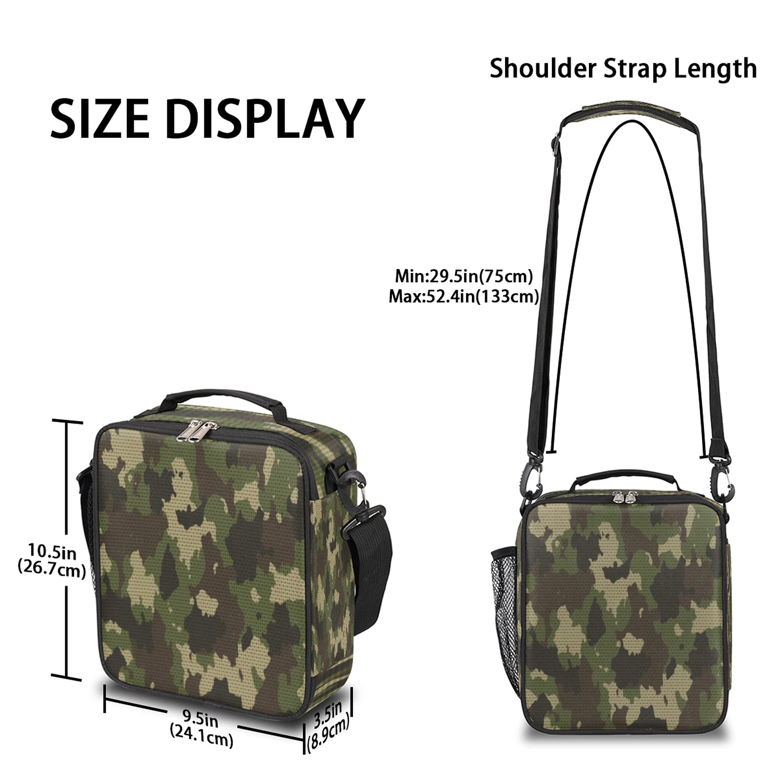 Amazon.com: Pardick Camo Insulated Lunch Bag for Kids Students